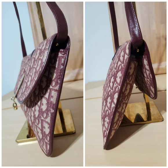 Christian Dior Vintage Saddle Clutch Shoulder Bag